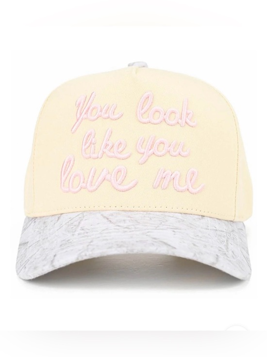 C.C Accessories - C.C Cream SnapBack Trucker with Pink Script and Camo Brim